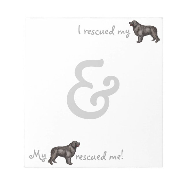 Rescue Newfoundland Notepad (Front)
