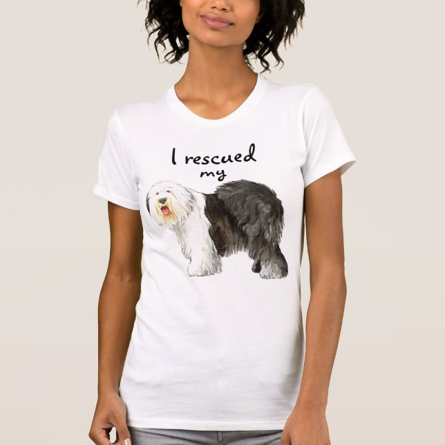 Rescue Old English Sheepdog T-Shirt (Front)