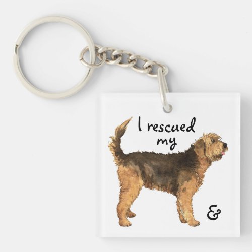 Rescue Otterhound Keychain