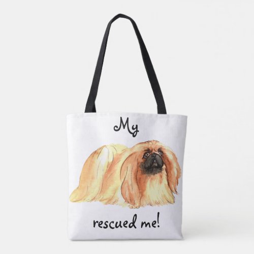 Rescue Pekingese Tote Bag