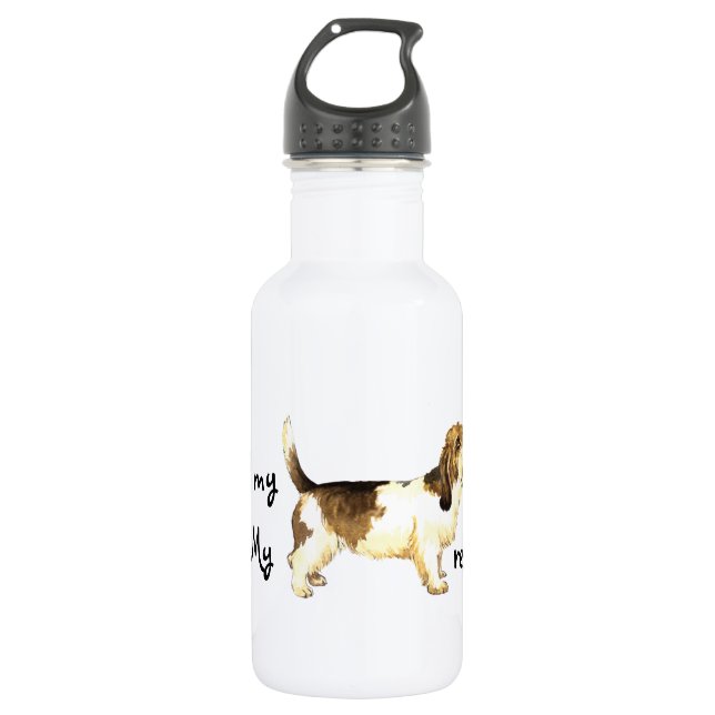 Rescue Petit Basset Griffon Vendéen Water Bottle (Front)