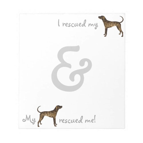 Rescue Plott Hound Notepad