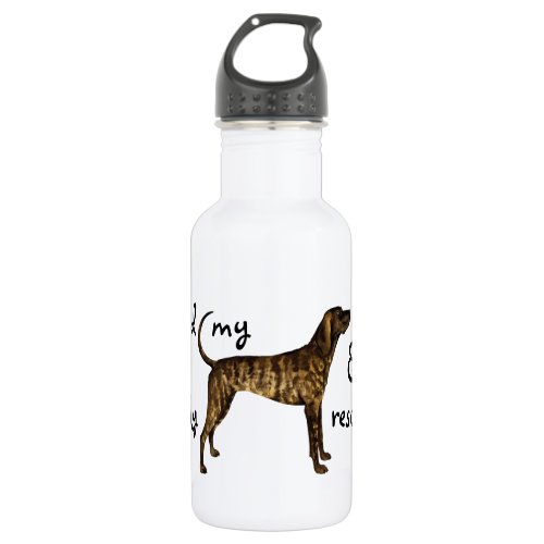 Rescue Plott Hound Stainless Steel Water Bottle