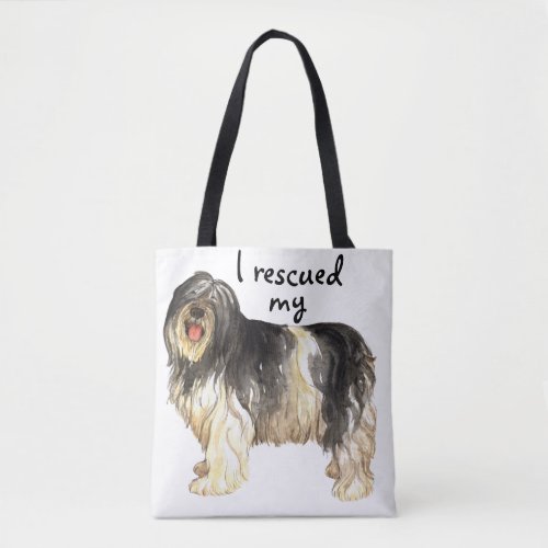 Rescue Polish Lowland Sheepdog Tote Bag