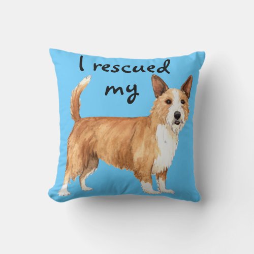 Rescue Portuguese Podengo Pequeno Throw Pillow