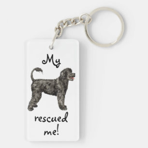 Rescue Portuguese Water Dog Keychain