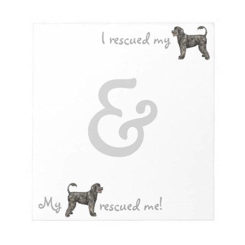 Rescue Portuguese Water Dog Notepad
