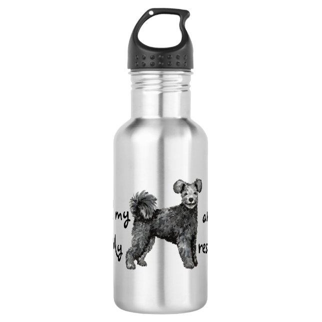 Rescue Pumi Stainless Steel Water Bottle (Front)
