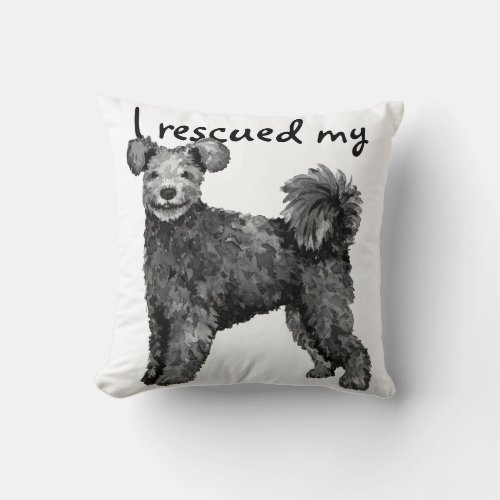 Rescue Pumi Throw Pillow