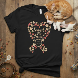 Rescue Ribbon Heart — Adopt Don’t Shop T-Shirt