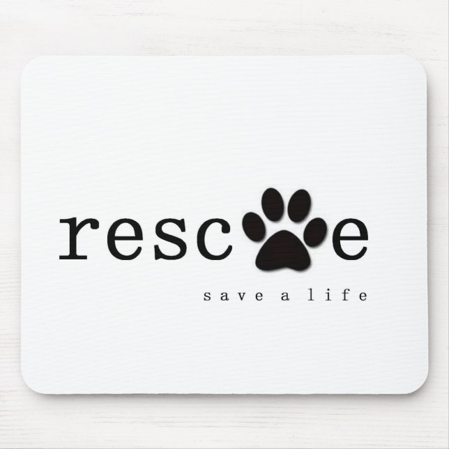 RESCUE -  Save A Life Mouse Pad (Front)