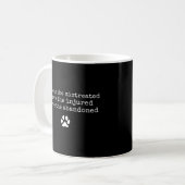Rescue Save Love Cute Animal Adopt Rescue Dog Cat  Coffee Mug (Front Left)
