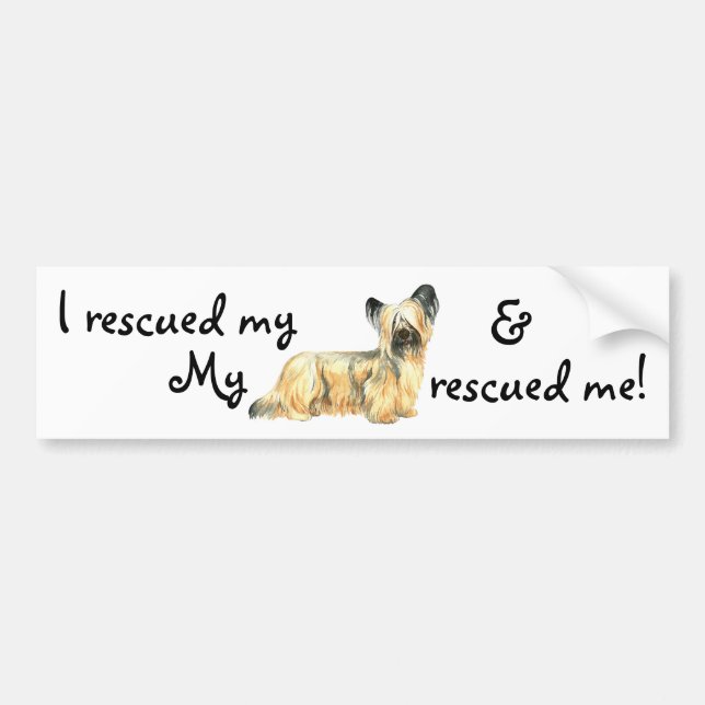 Rescue Skye Terrier Bumper Sticker (Front)