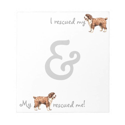 Rescue Spanish Water Dog Notepad