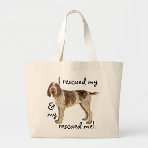 Rescue Spinone Large Tote Bag
