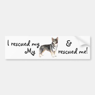 Rescue Swedish Vallhund Bumper Sticker