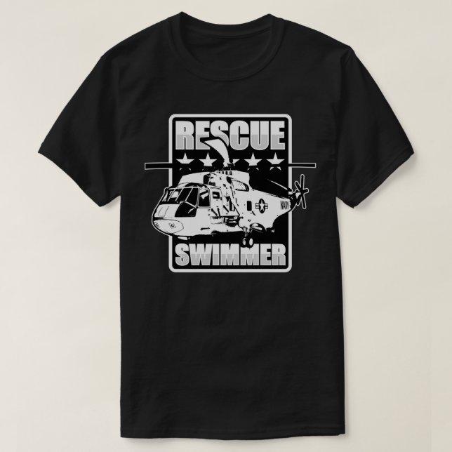 Rescue Swimmer SH3 Sea King T-Shirt (Design Front)
