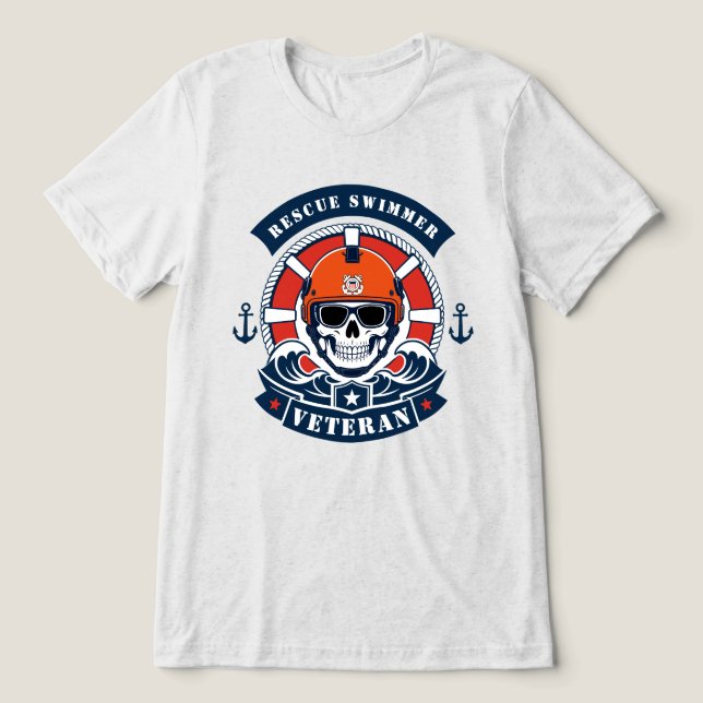 Rescue Swimmer Veteran Tri-Blend Shirt (Design Front)