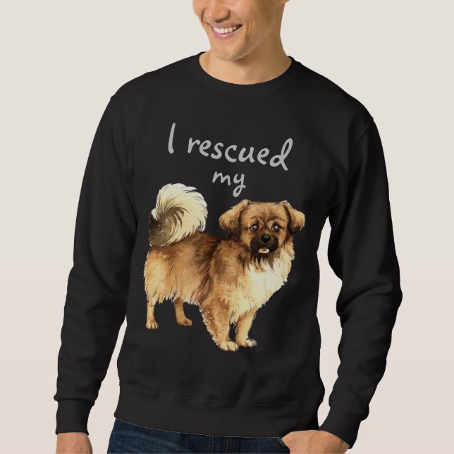 Rescue Tibetan Spaniel Sweatshirt (Front)