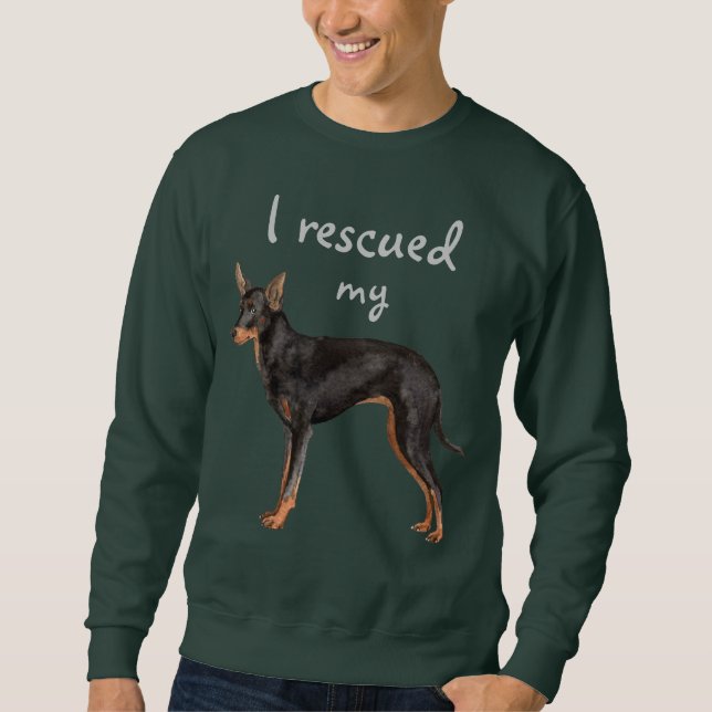 Rescue Toy Manchester Terrier Sweatshirt (Front)