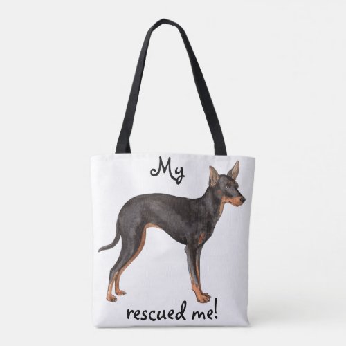 Rescue Toy Manchester Terrier Tote Bag