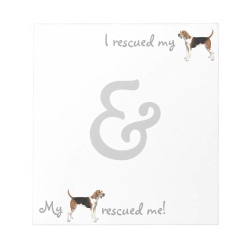 Rescue Treeing Walker Coonhound Notepad