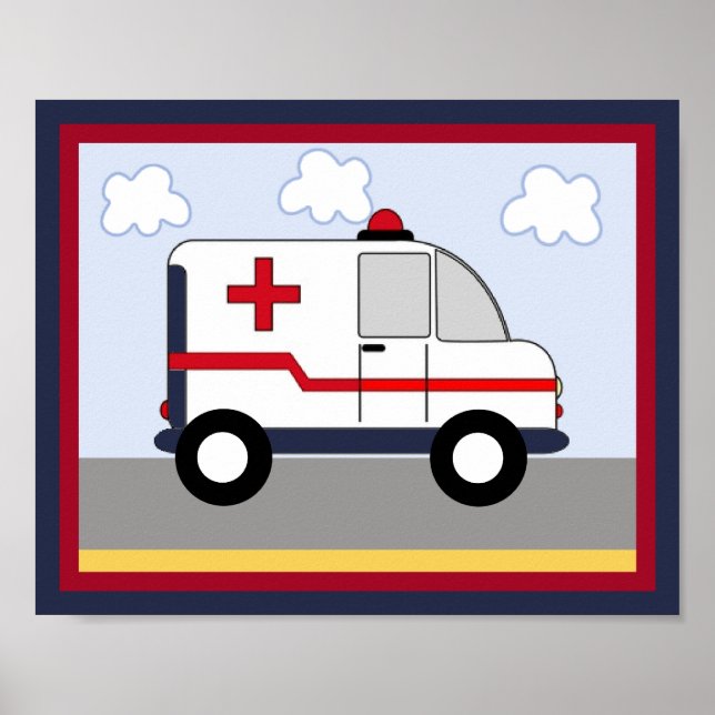 Rescue Vehicle #5 Ambulance Poster/Print Poster (Front)