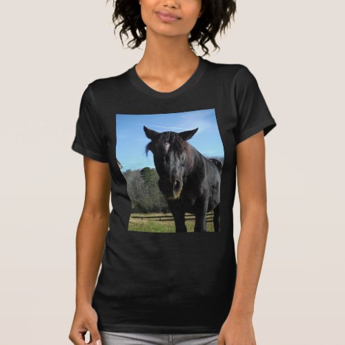 Rescued Black Draft Horse T_Shirt