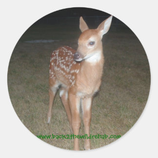 rescued deer fawn stickers
