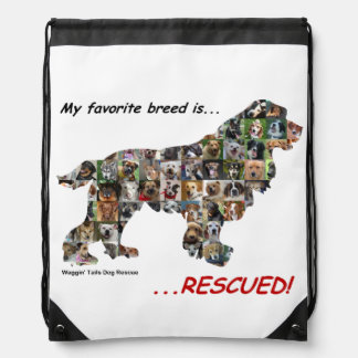 Rescued Dogs String Backpack