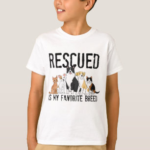 Rescued is My Favorite Breed, Adopt Don't Shop, Do T-Shirt