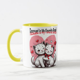 Rescued Is My Favorite Breed Mug Shelter Dog Lover