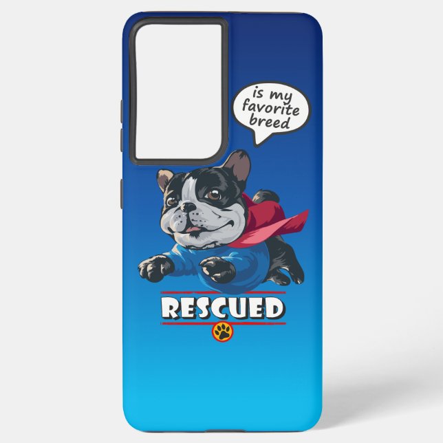 Rescued is my favorite breed | samsung galaxy case (Back)