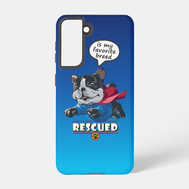 Rescued is my favorite breed | samsung galaxy case (Back)