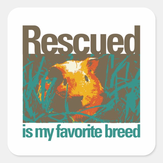 Rescued is my favorite Breed, Sticker (Front)