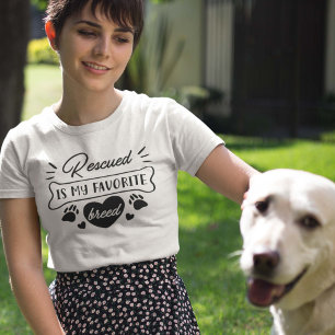 Rescued Is My Favorite Breed T-Shirt