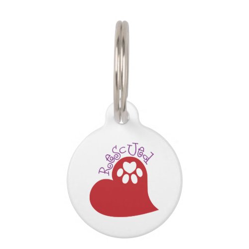 Rescued Pet ID Tag