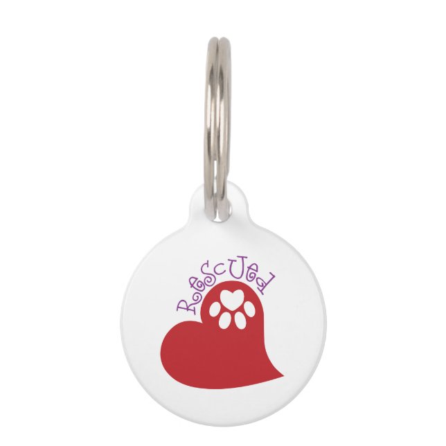 Rescued Pet ID Tag (Front)