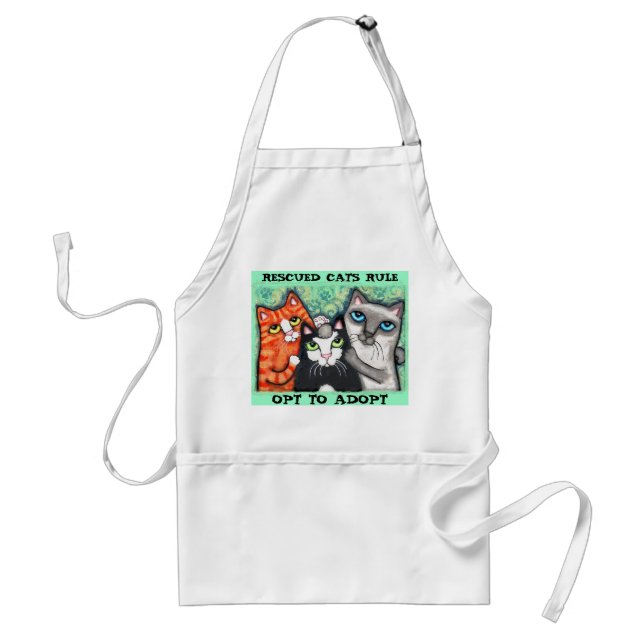 Rescued / Shelter Cat's Adult Apron (Front)