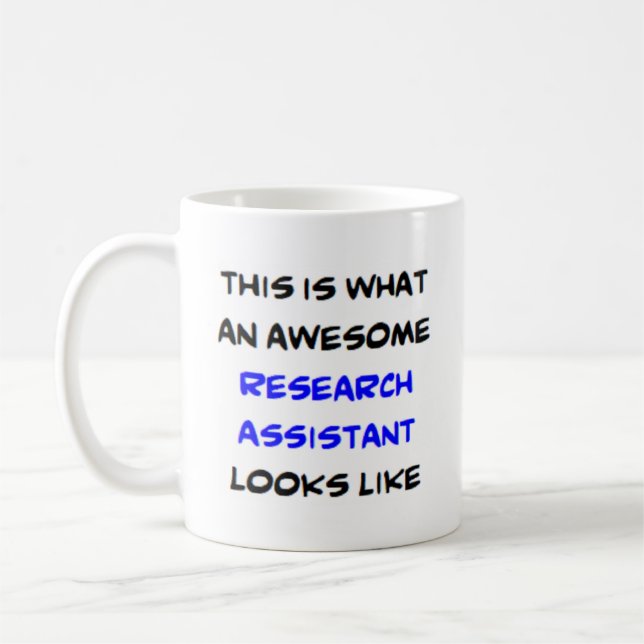 research assistant, awesome coffee mug (Left)