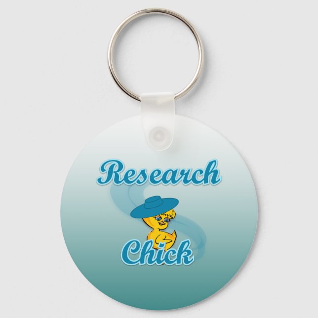 Research Chick #3 Keychain (Front)