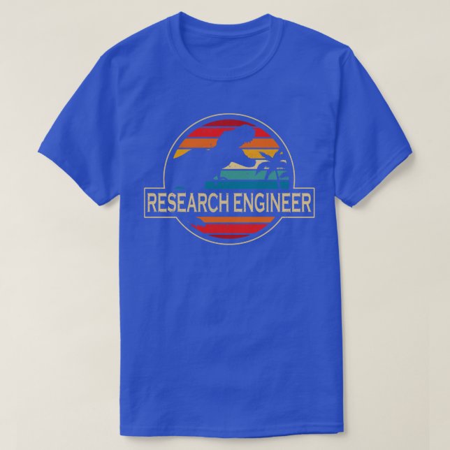 Research Engineer Dinosaur T-Shirt (Design Front)