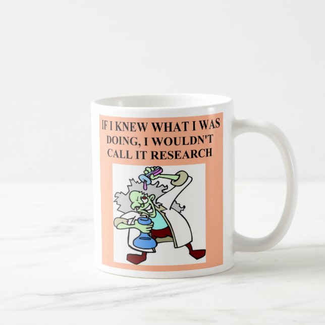 research  joke, research  joke coffee mug (Right)