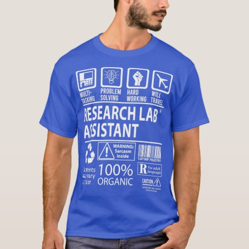 Research Lab Assistant MultiTasking Certified Job  T_Shirt