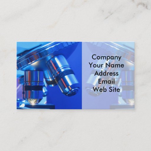 Customizable Research Microscope Business Cards