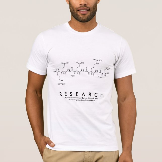 Research peptide name shirt M (Front)