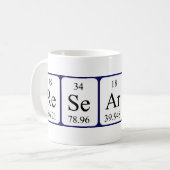 Research periodic table name mug (Front Left)