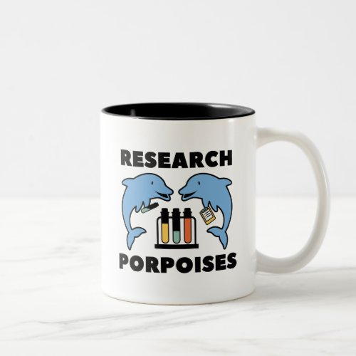Research Porpoises Two_Tone Coffee Mug