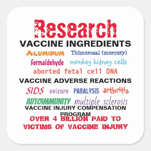 Research Vaccines Stickers