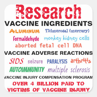 Research Vaccines Stickers